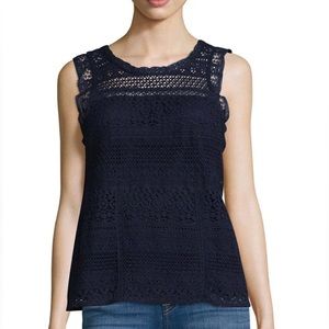 JOIE NAVY BLUE LUPE TOP!